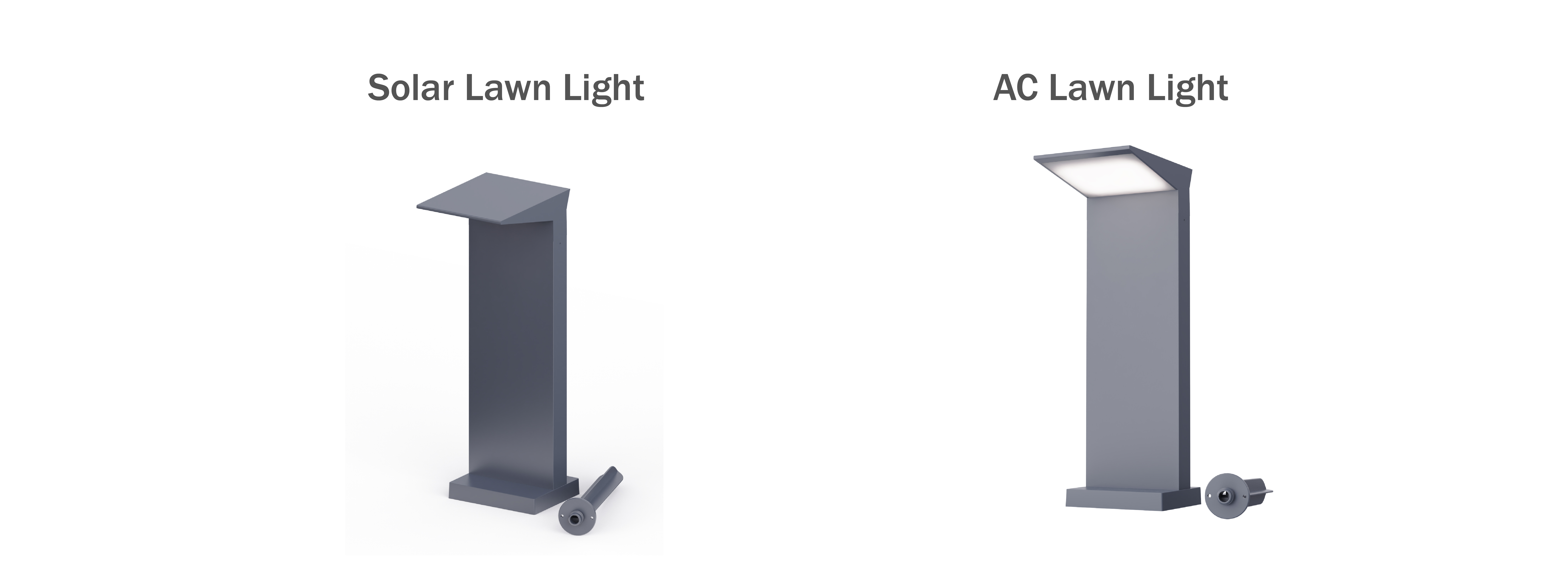Las diferencias entre las luces de césped solar y las luces de césped de AC