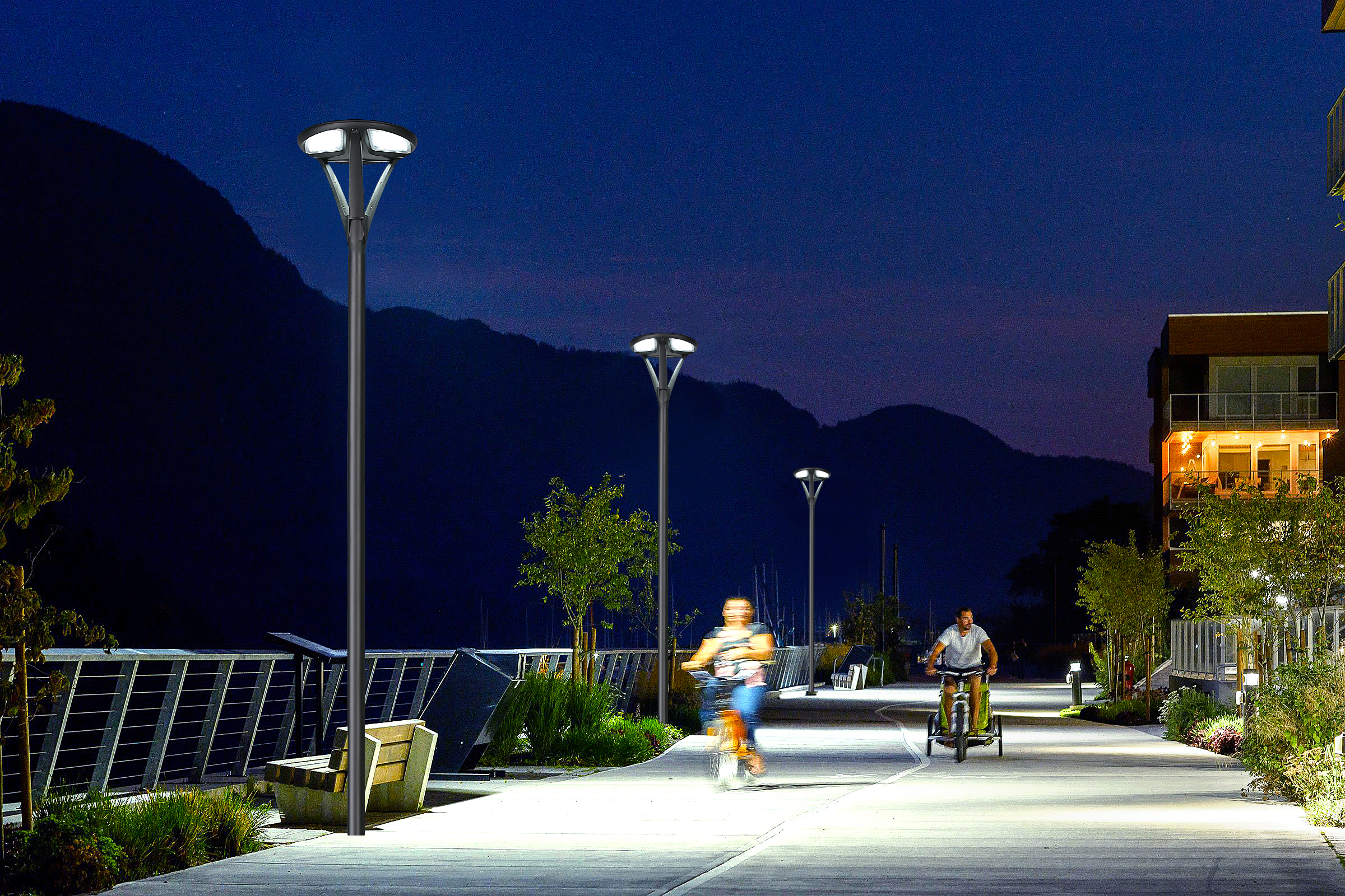 10 formas de elevar su decoración al aire libre con luces solares de poste superior